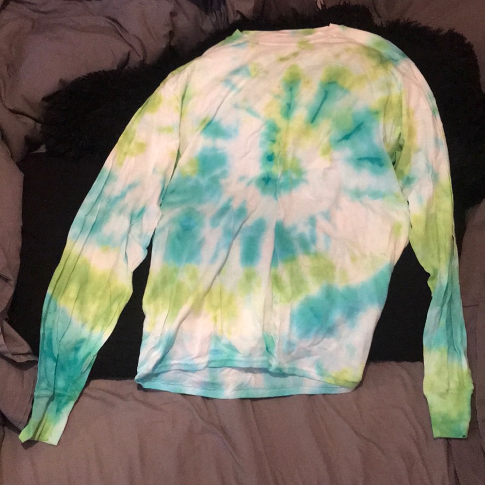 tie dye hanes long sleeve shirt